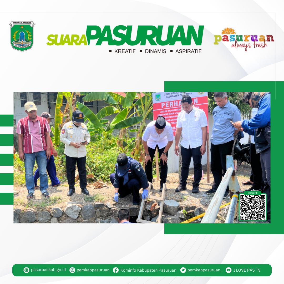 Pemerintah Kabupaten Pasuruan Tutup Saluran Pembuangan Limbah dari Dua Perusahaan