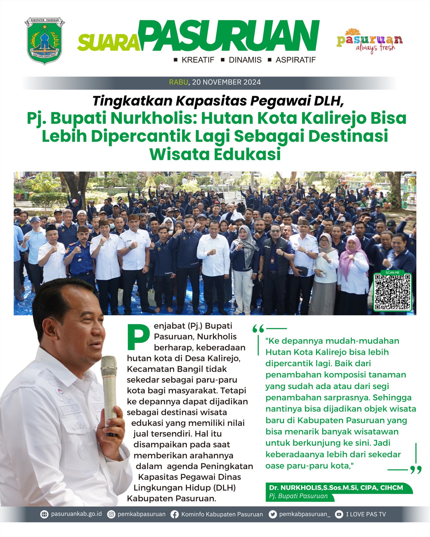 Hutan Kota Kalirejo Akan Jadi Destinasi Wisata Edukasi