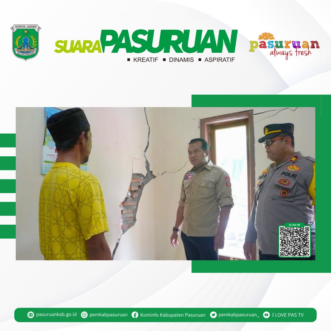 Bantuan Segera Diberikan untuk Warga Terdampak Tanah Gerak di Pasuruan