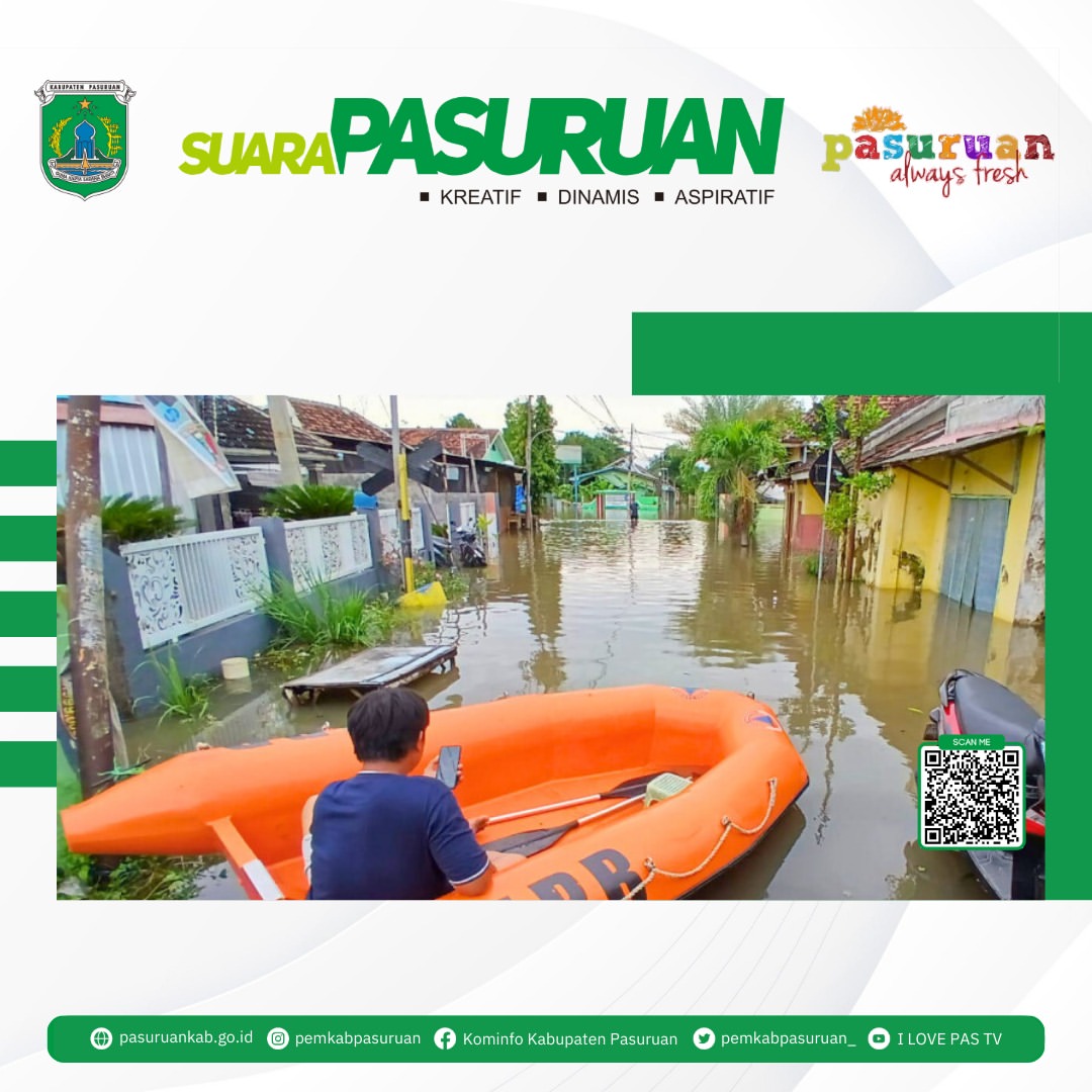 Banjir Melanda Beberapa Desa di Kabupaten Pasuruan