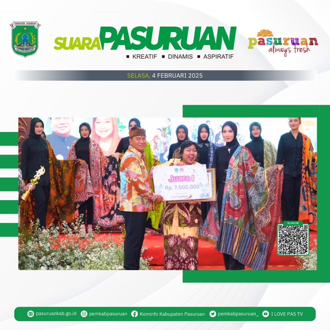 Lomba Cipta Desain Motif Batik Khas Kabupaten Pasuruan Menuai Apresiasi