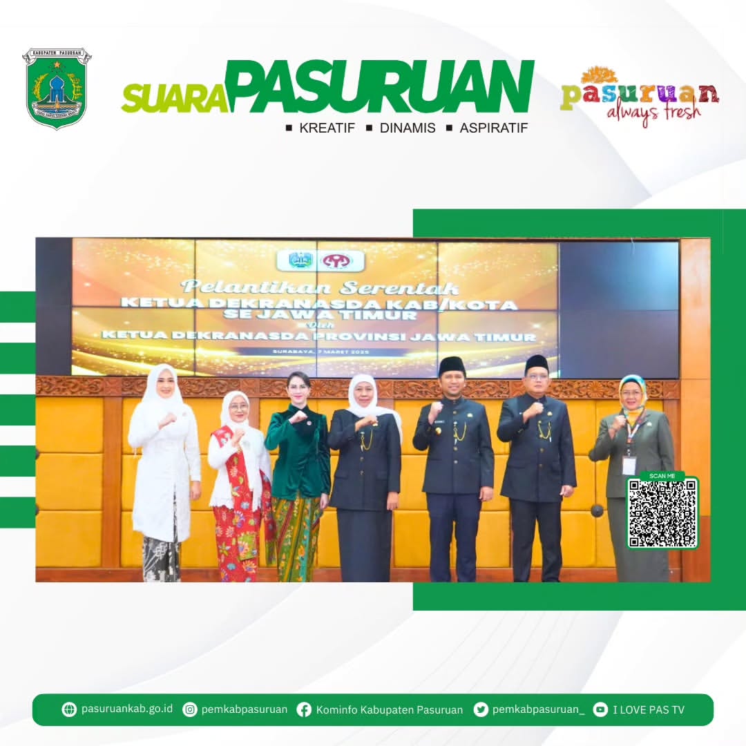 Pelantikan Ketua Dekranasda Kabupaten Pasuruan untuk Masa Jabatan 2025-2030