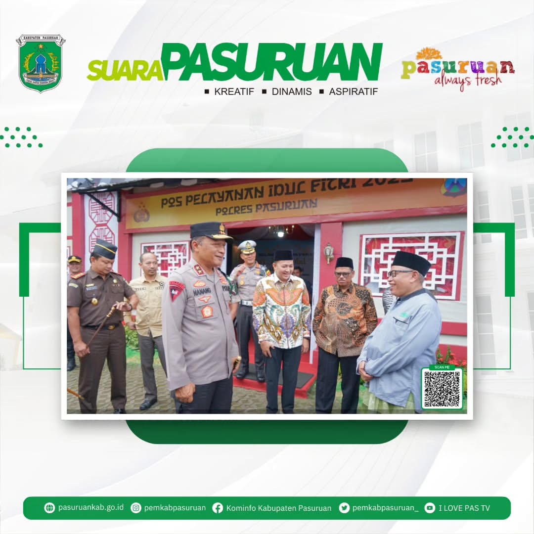 Kapolda Jawa Timur Kunjungi Pos Pelayanan Mudik di Pasuruan