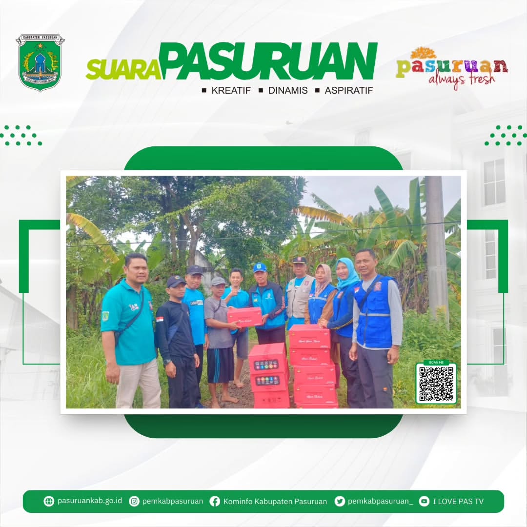 Bantuan untuk Warga Terdampak Banjir di Kabupaten Pasuruan