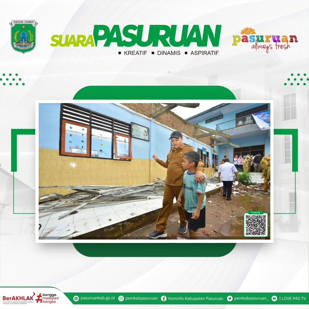 Ruang Kelas IV dan V SDN Petung III Ambruk, Bupati Tindak Lanjuti