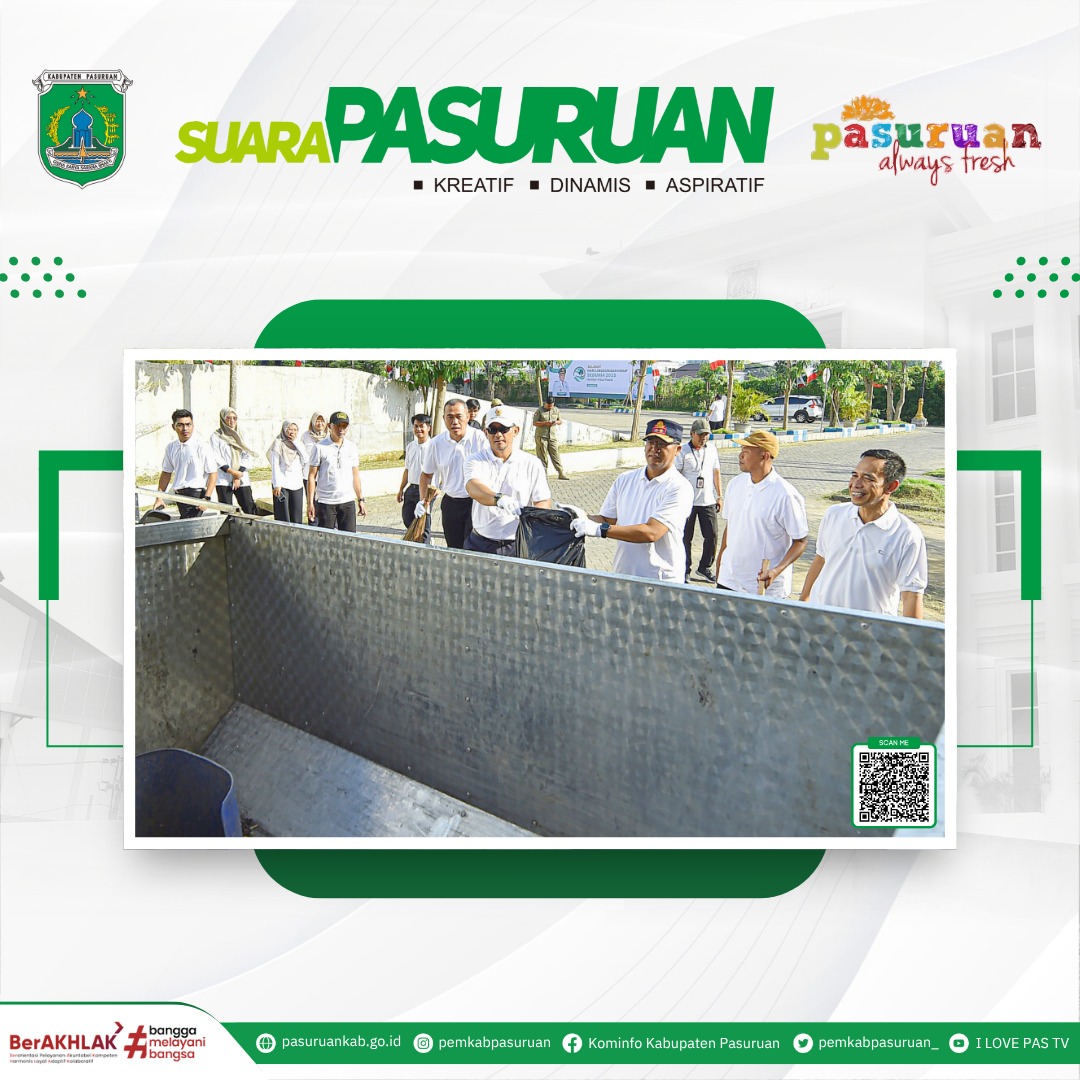Aksi Bersih-Bersih Sambut Hari Lingkungan Sedunia di Pasuruan