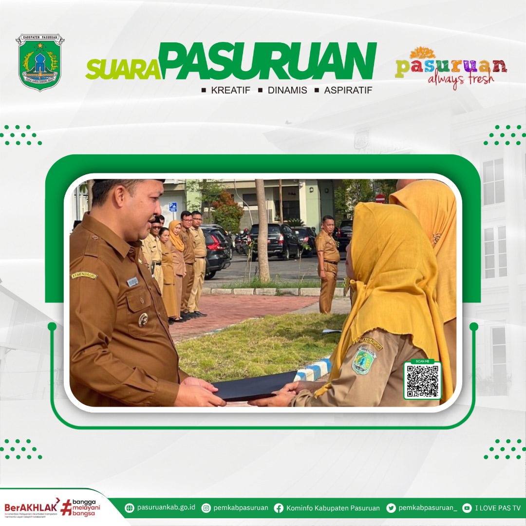 43 Pegawai Negeri Sipil di Pasuruan Memasuki Masa Purna Tugas