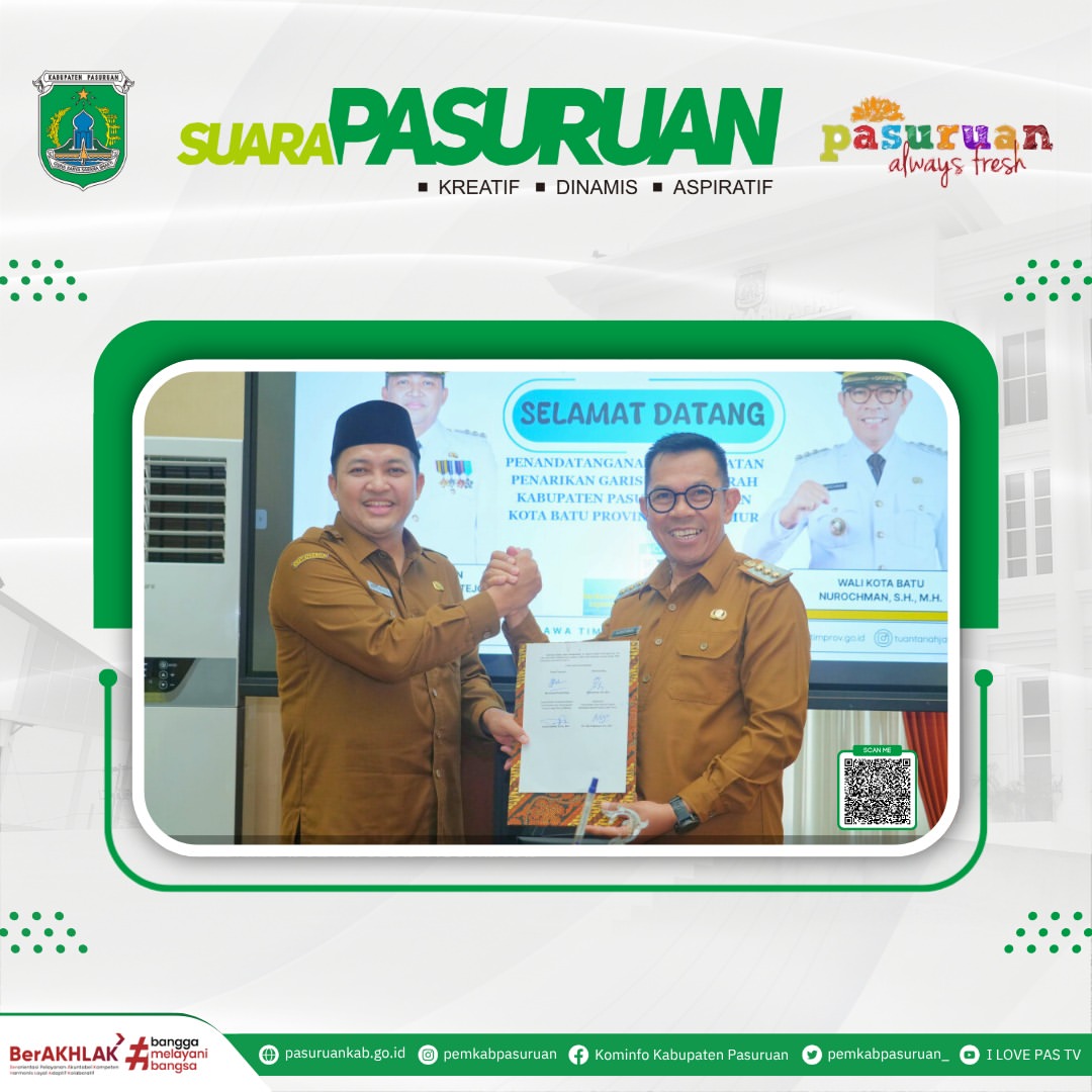 Kesepakatan Penarikan Batas Daerah Antara Kabupaten Pasuruan dan Kota Batu