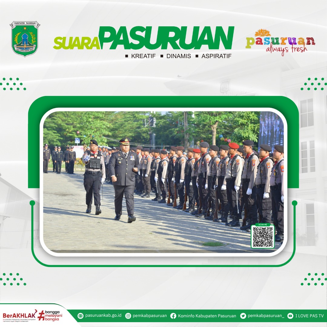 Polres Pasuruan Rayakan Hari Bhayangkara ke-79 dengan Upacara Spesial