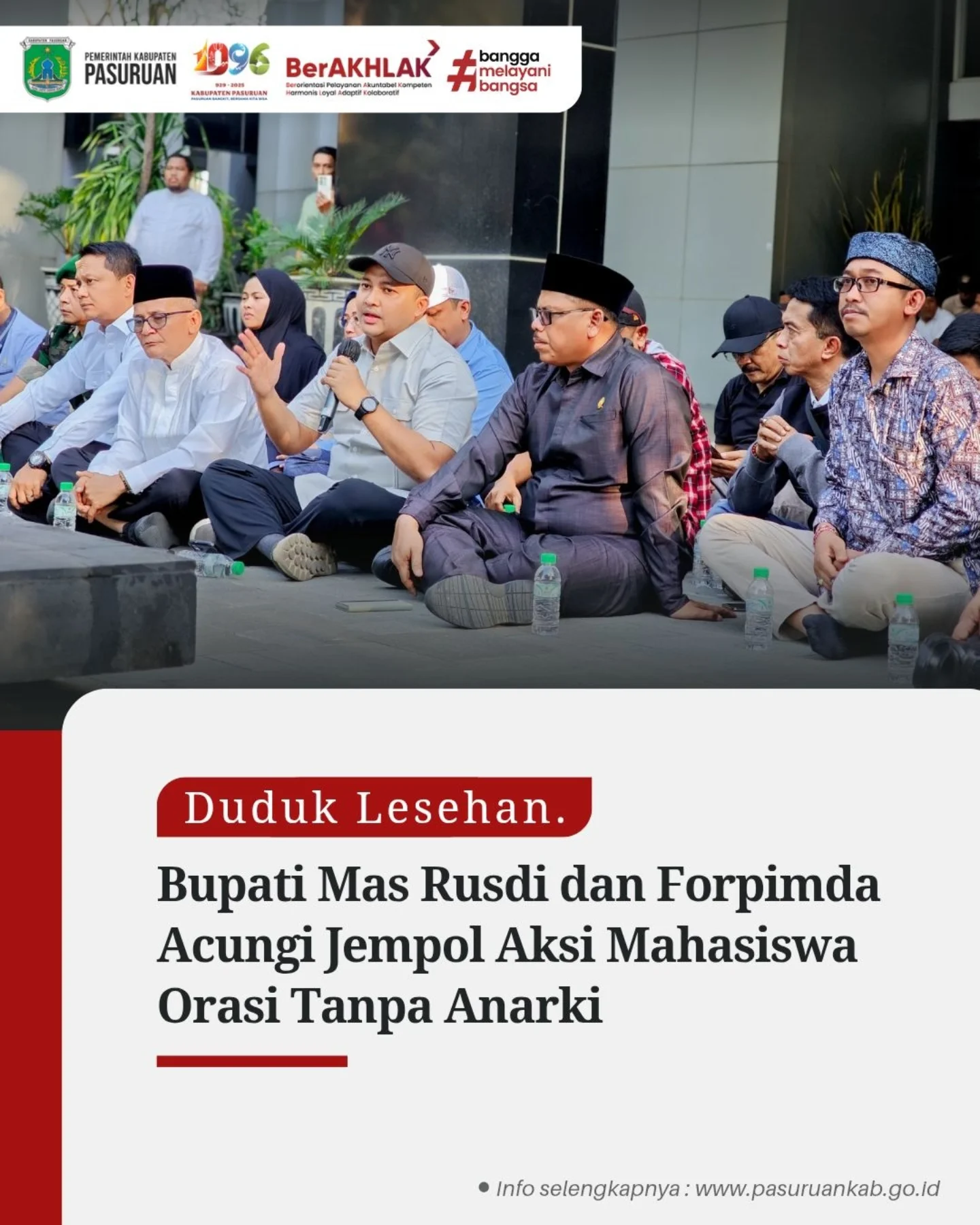 Mahasiswa dari Gerakan Cipayung Pasuruan Raya Datangi DPRD Kabupaten Pasuruan untuk Sampaikan Isu Strategis
