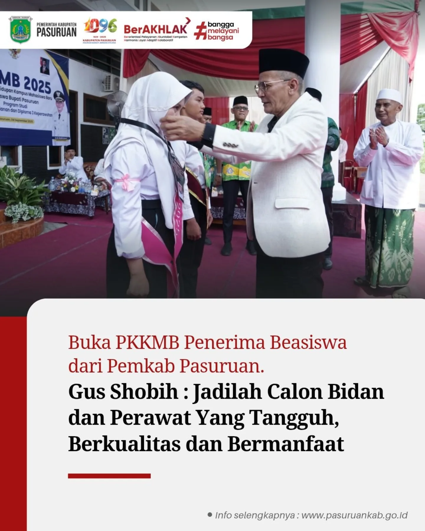 Pemerintah Kabupaten Pasuruan Berikan Beasiswa Pendidikan D3 Kebidanan dan Keperawatan Tahun 2025