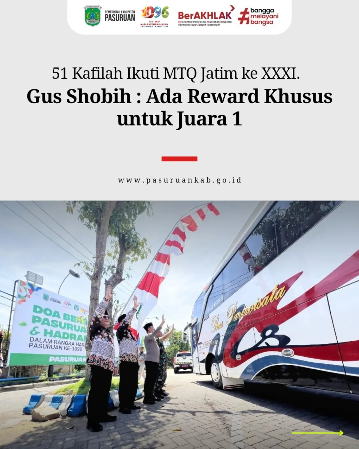 51 Kafilah Kabupaten Pasuruan Siap Meraih Prestasi di MTQ Tingkat Provinsi Jawa Timur 2025