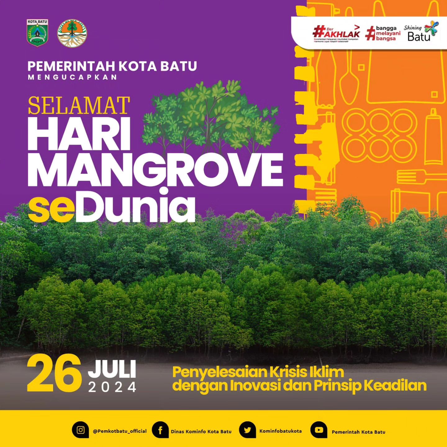 Selamat Hari Mangrove se-Dunia! ? Mari kita bersama-sama menjaga ekosistem mangrove sebagai solusi k