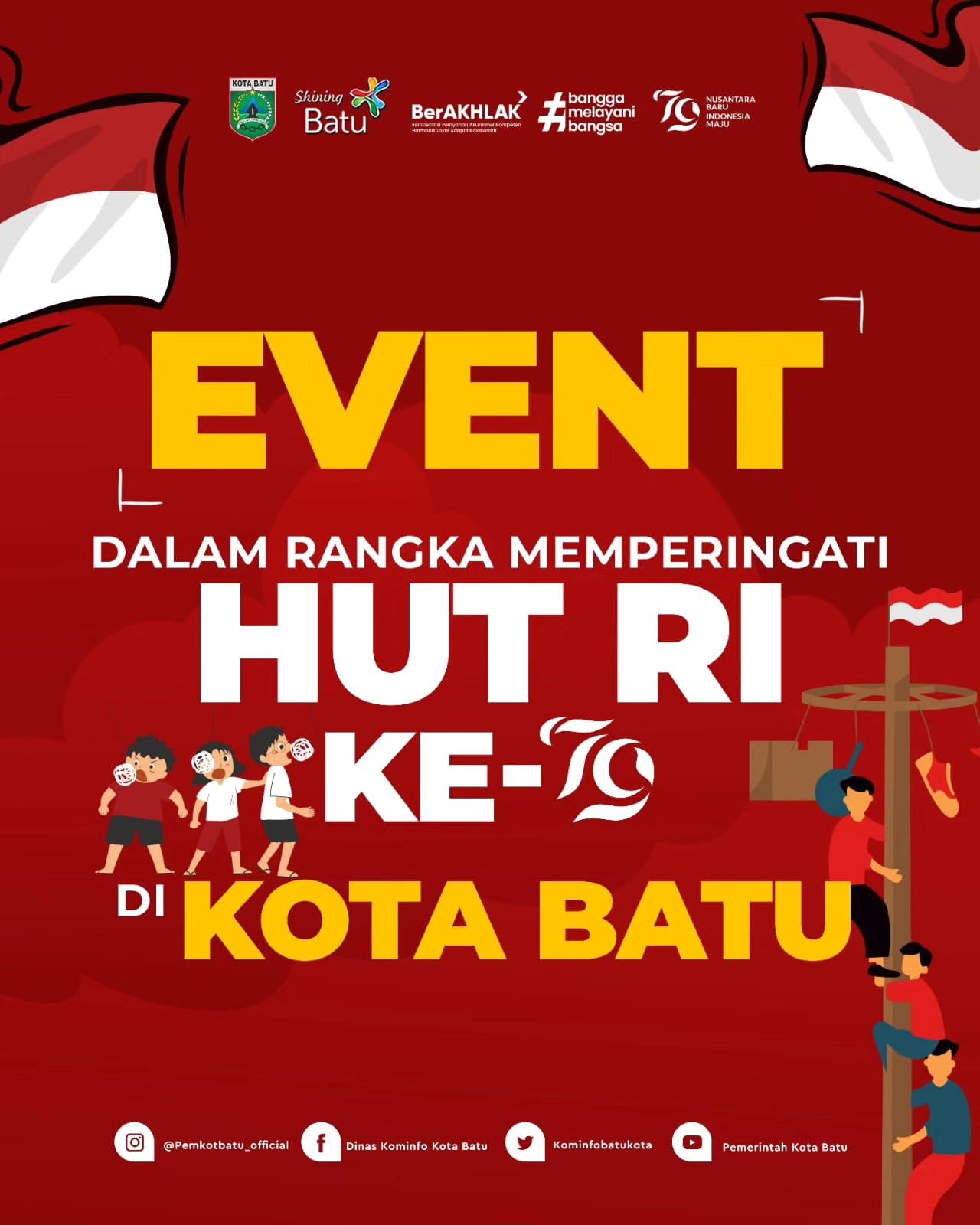 Rangkaian Acara Peringatan HUT RI ke-79 di Kota Batu