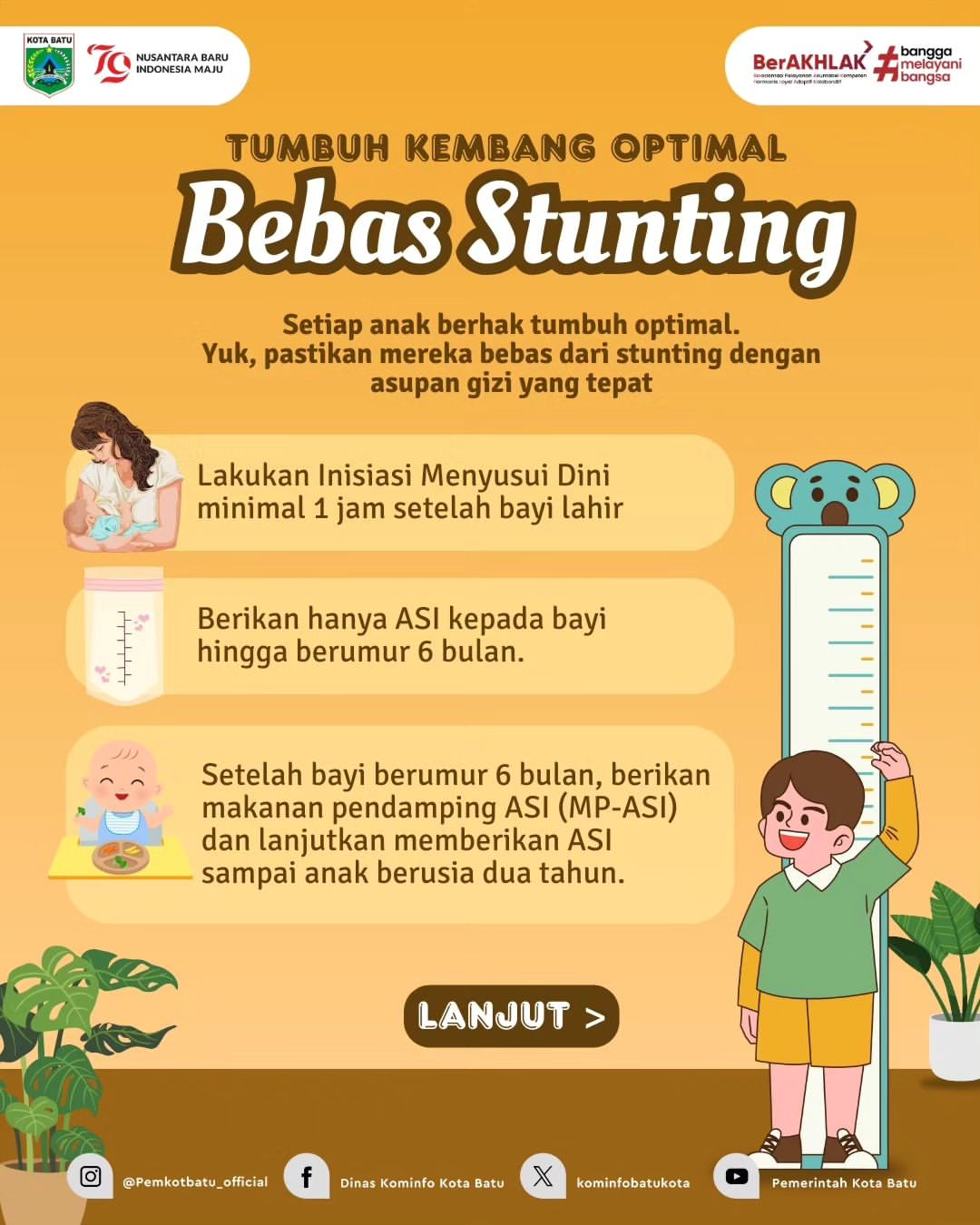 Dukung Tumbuh Kembang Anak Bebas Stunting!