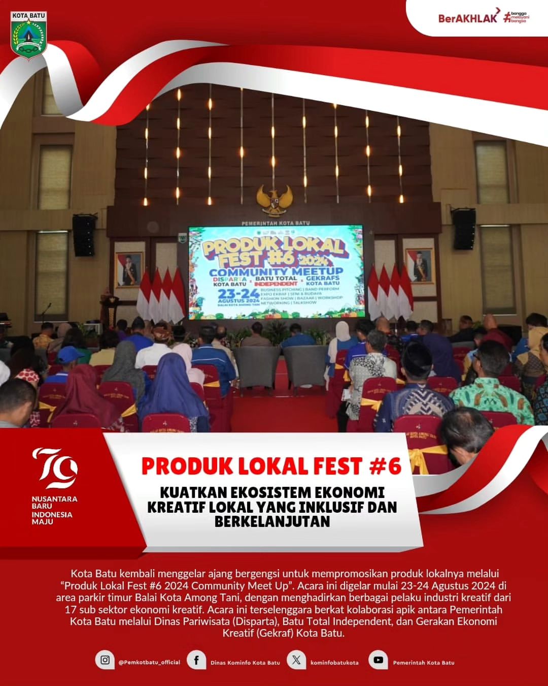 Produk Lokal Fest #6: Memperkuat Ekosistem Ekonomi Kreatif di Kota Batu