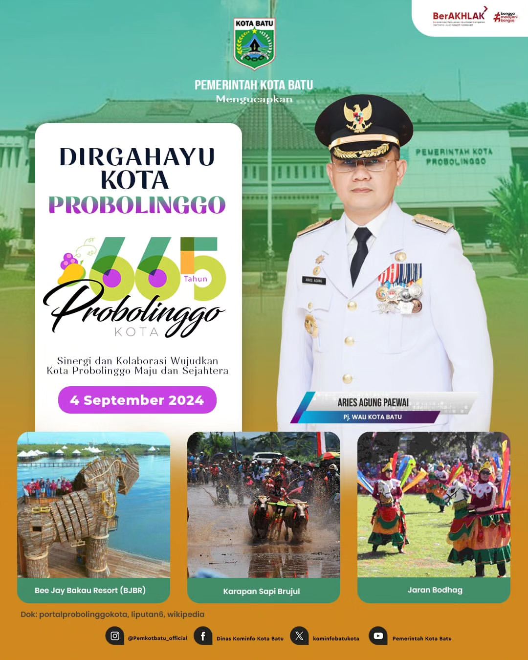 Dirgahayu Kota Probolinggo ke-665 Tahun