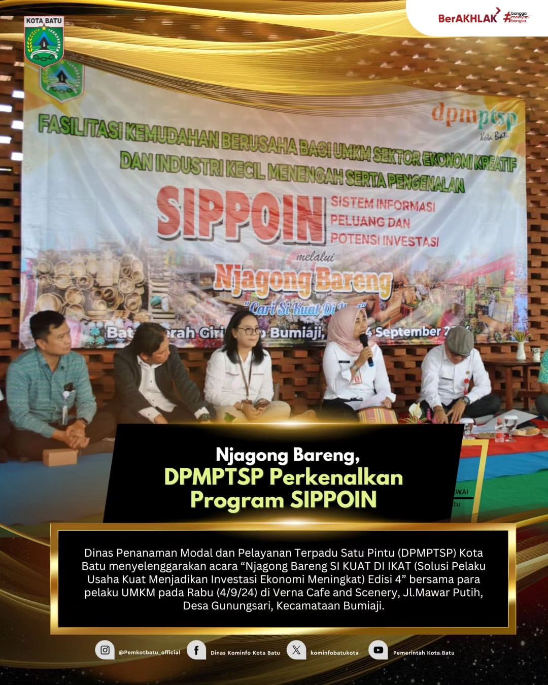 Program SIPPOIN DPMPTSP Kenalkan Fasilitas untuk UMKM di Kota Batu
