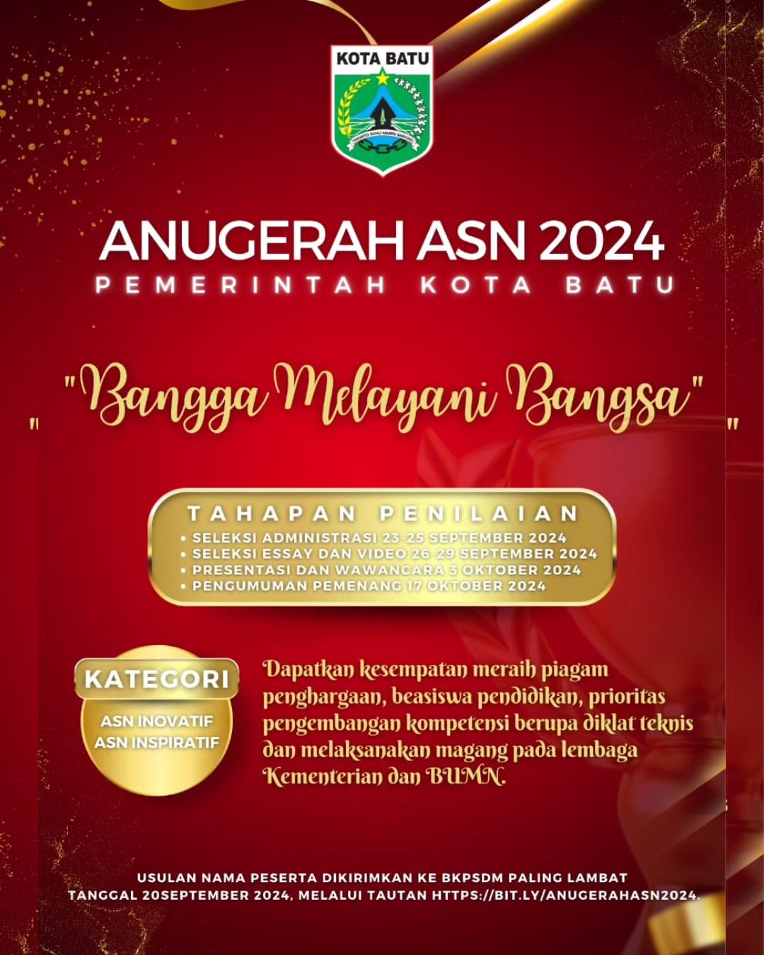 Anugerah ASN 2024: Apresiasi untuk ASN Berprestasi di Kota Batu