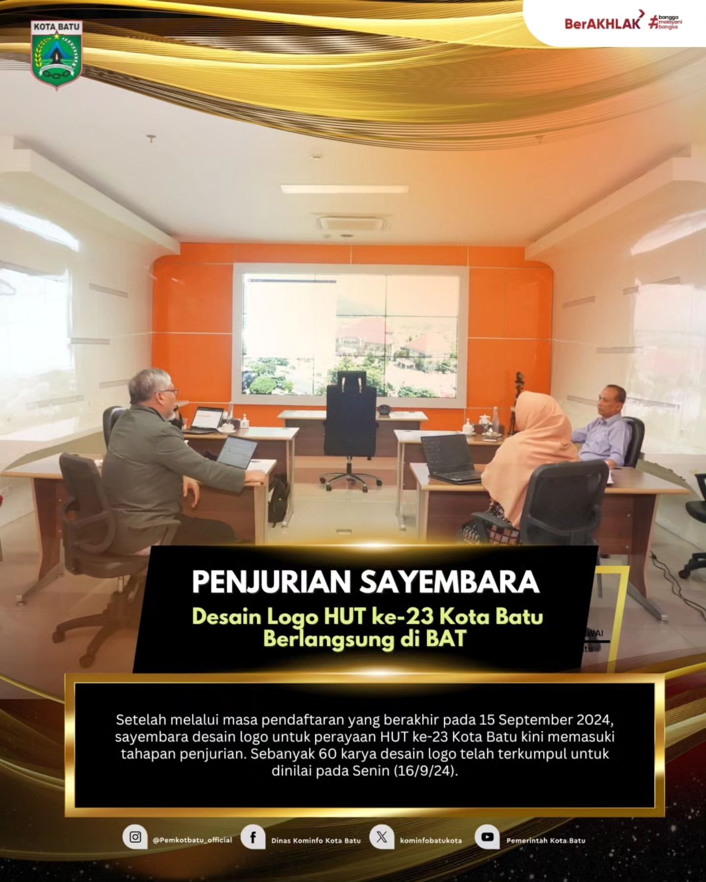 Penjurian Sayembara Desain Logo HUT ke-23 Kota Batu Dimulai