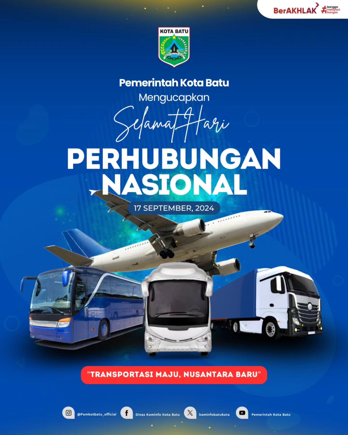 Selamat Hari Perhubungan Nasional 2024 dari Pemerintah Kota Batu