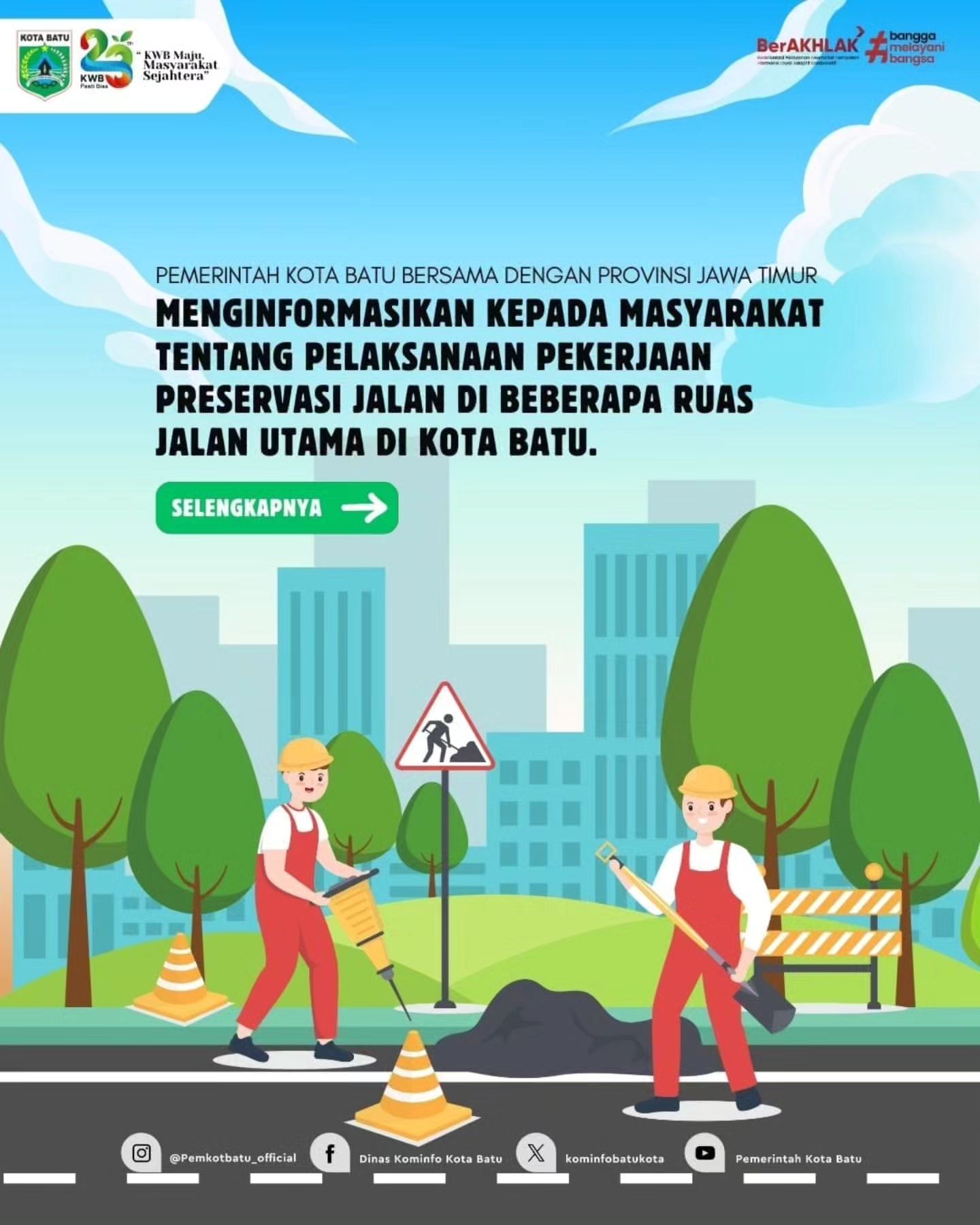 Pekerjaan Preservasi Jalan di Kota Batu Dimulai Bulan Depan