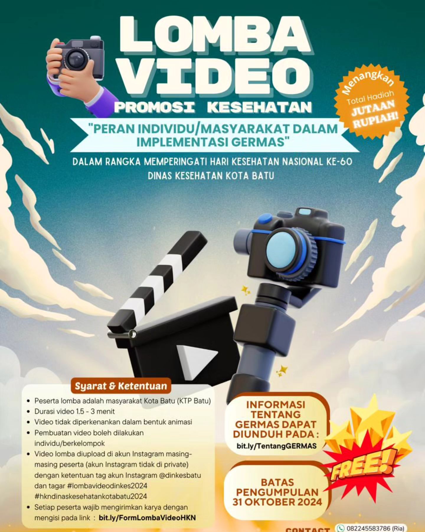 Lomba Video Promosi Kesehatan 2024: Tunjukkan Kreativitasmu!