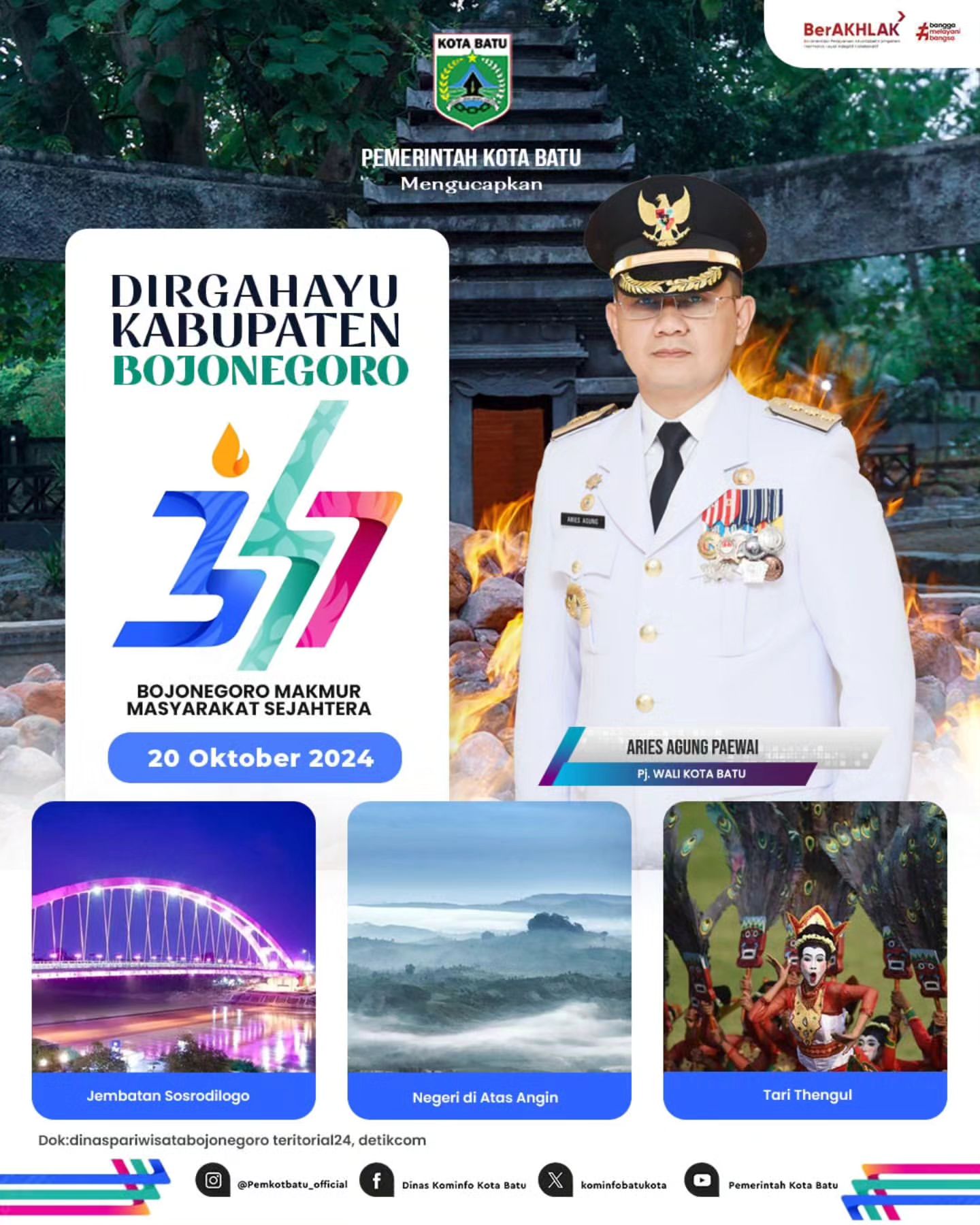 Selamat Ulang Tahun ke-347 untuk Kabupaten Bojonegoro!