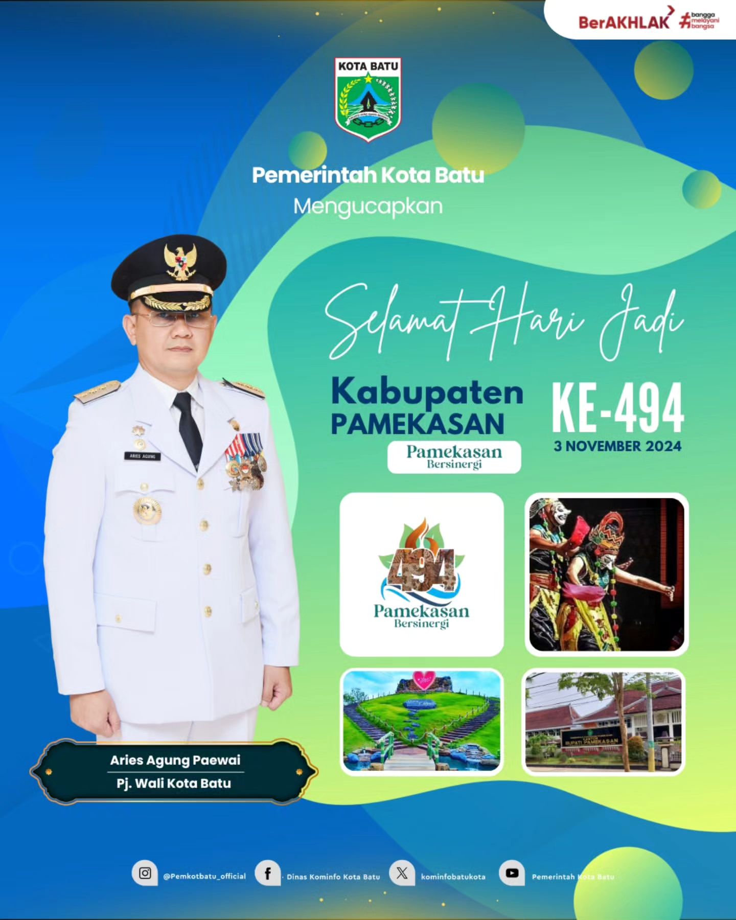 Selamat Hari Jadi Kabupaten Pamekasan ke-494
