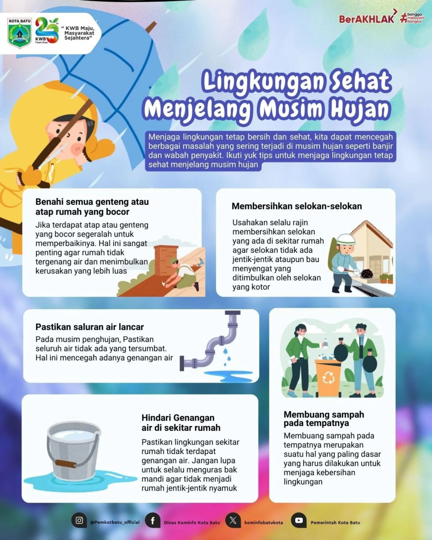 Jaga Lingkungan Menjelang Musim Hujan Agar Terhindar dari Bencana