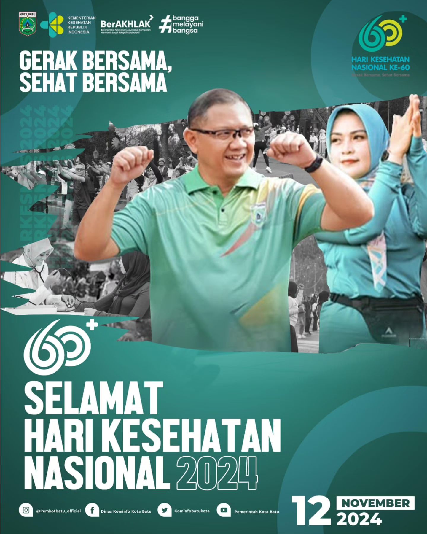 Peringatan Hari Kesehatan Nasional ke-60: Semangat �Gerak Bersama Sehat Bersama�