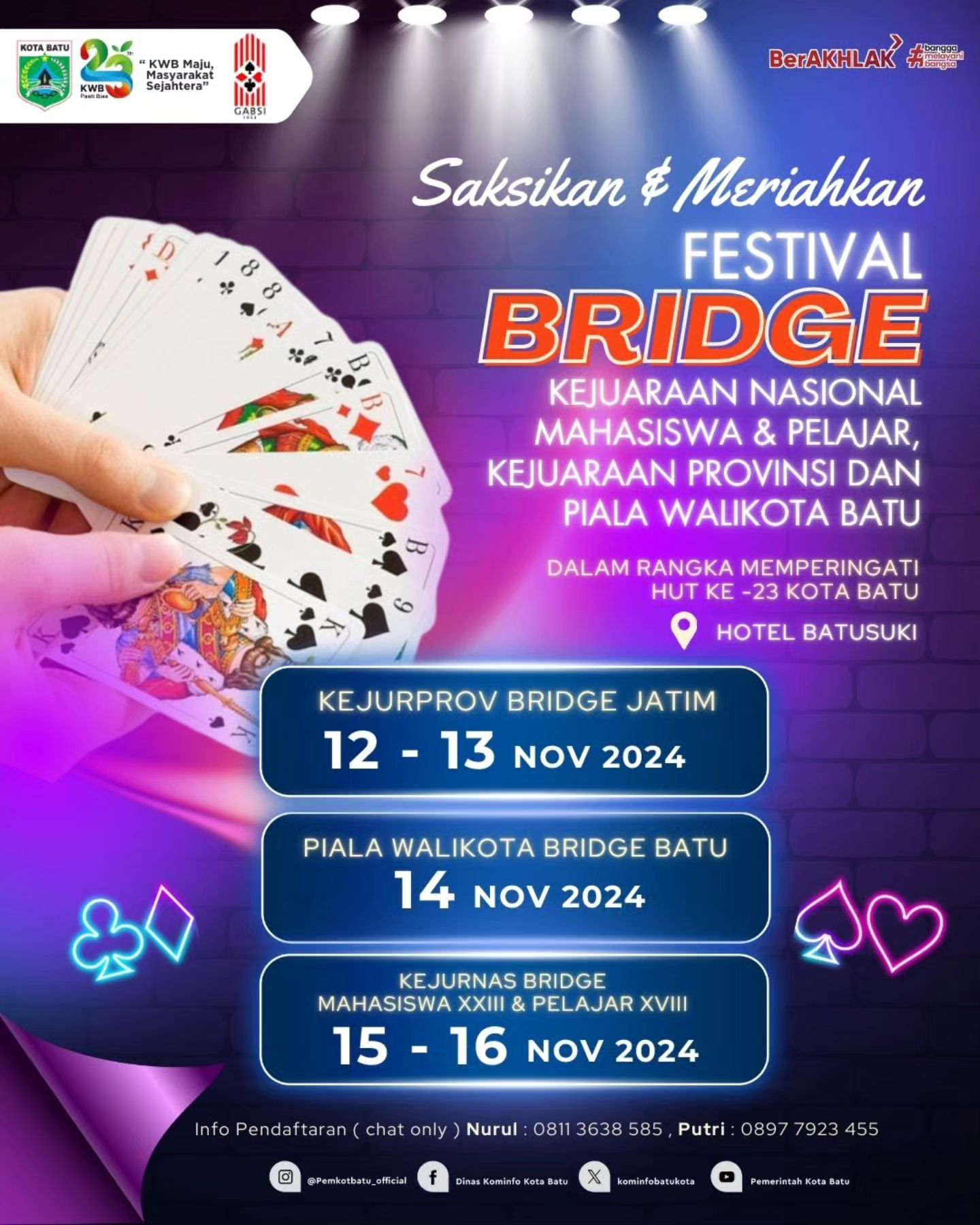 Festival Bridge Kota Batu Rayakan HUT ke-23