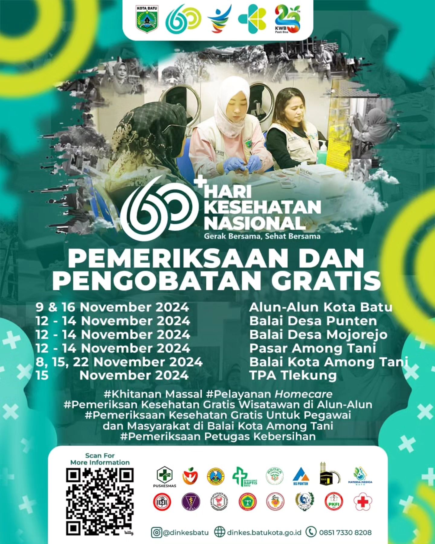 Pemeriksaan dan Pengobatan Gratis di Kota Batu