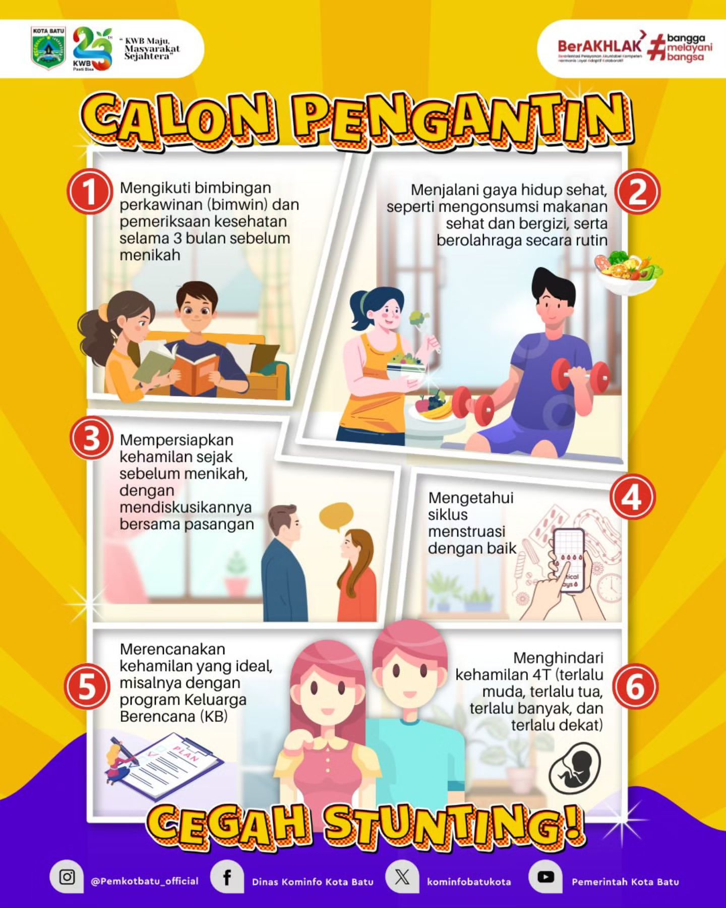 Calon Pengantin Ikut Cegah Stunting untuk Generasi Emas