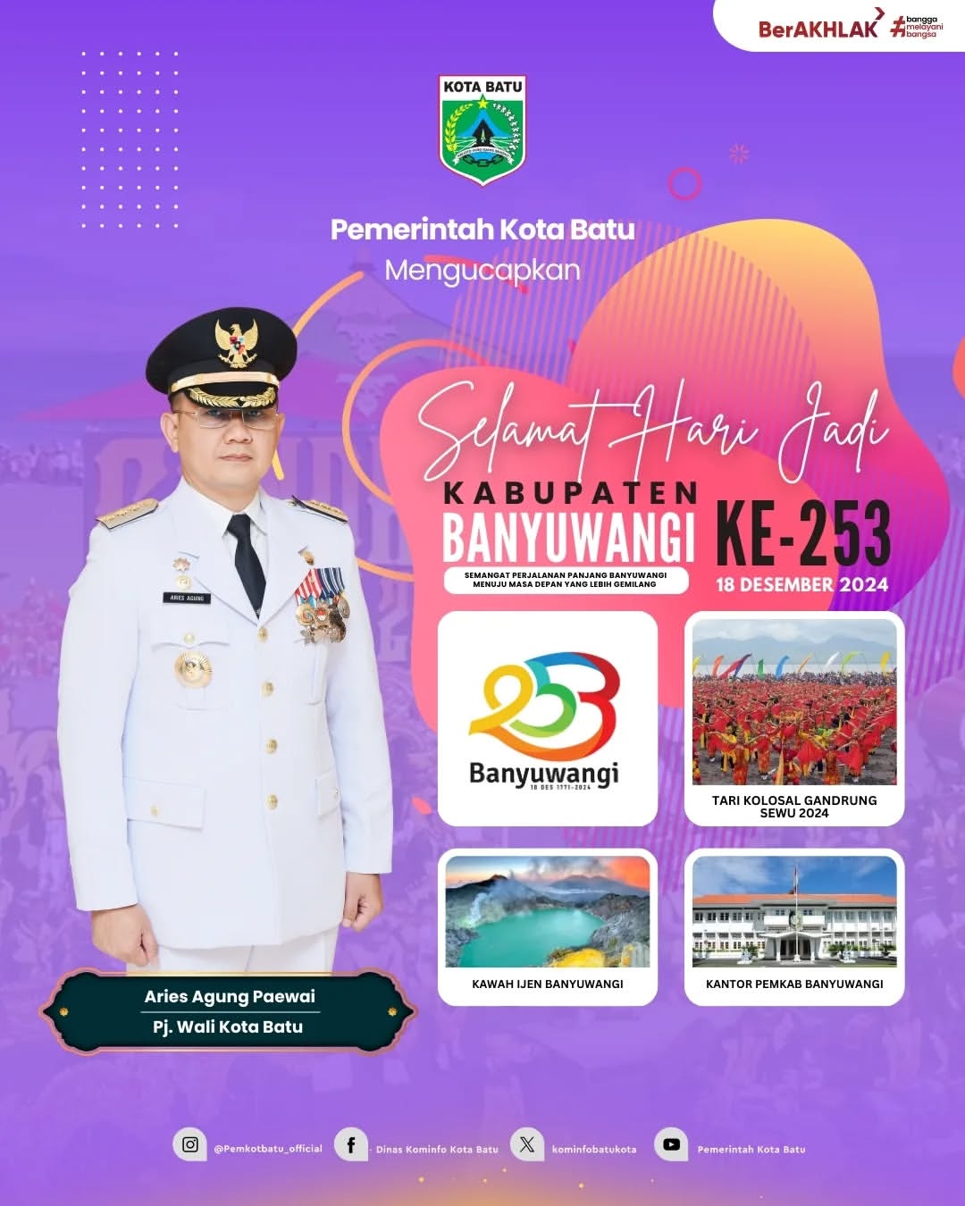 Perayaan Hari Jadi ke-253 Kabupaten Banyuwangi