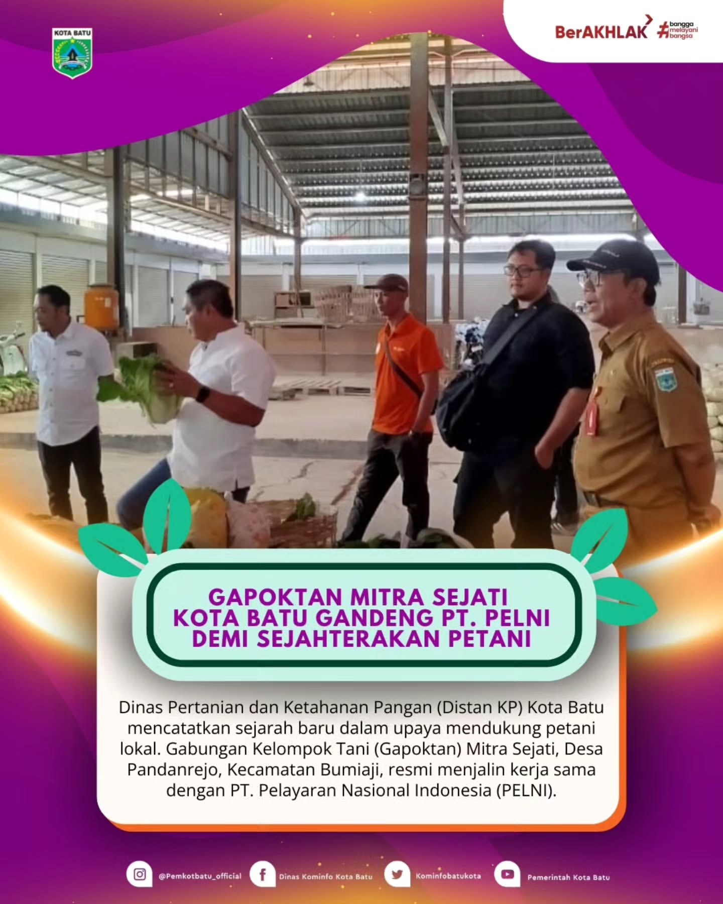 Gapoktan Mitra Sejati Bekerja Sama dengan PT. PELNI untuk Sejahterakan Petani Lokal