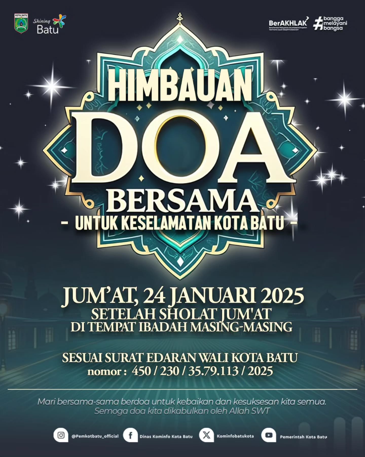 Keselamatan Kota Batu: Ajak Masyarakat untuk Doa Bersama