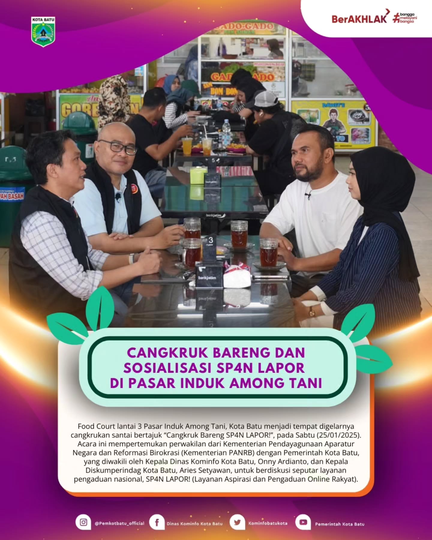 Cangkruk Bareng SP4N LAPOR! Di Kota Batu