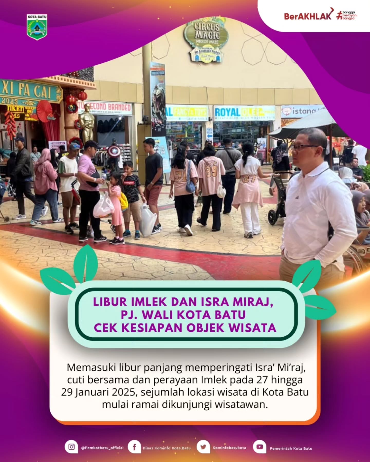 Kesiapan Objek Wisata Kota Batu saat Libur Imlek dan Isra Miraj