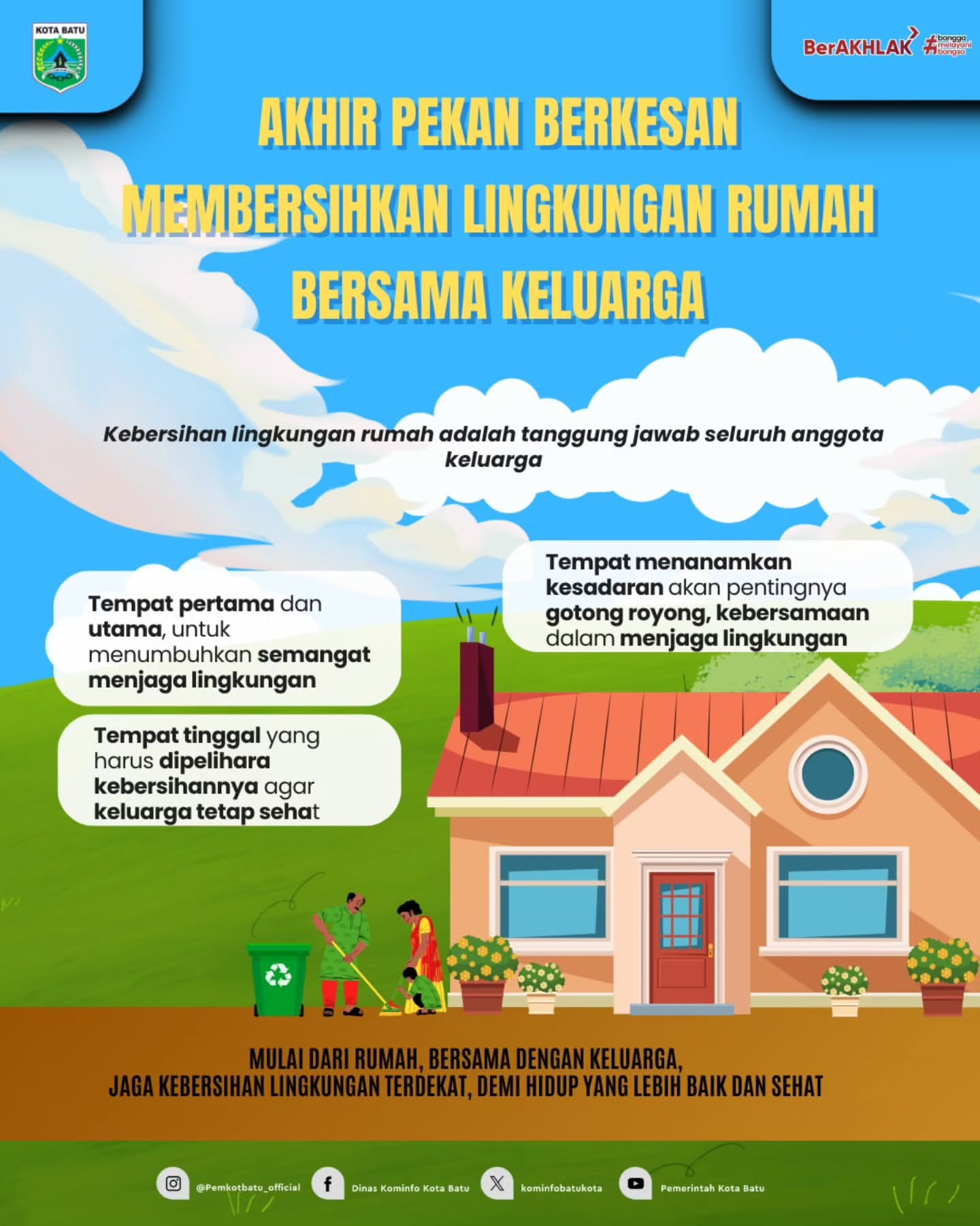 Aktivitas Akhir Pekan Keluarga: Menjaga Kebersihan Lingkungan Rumah