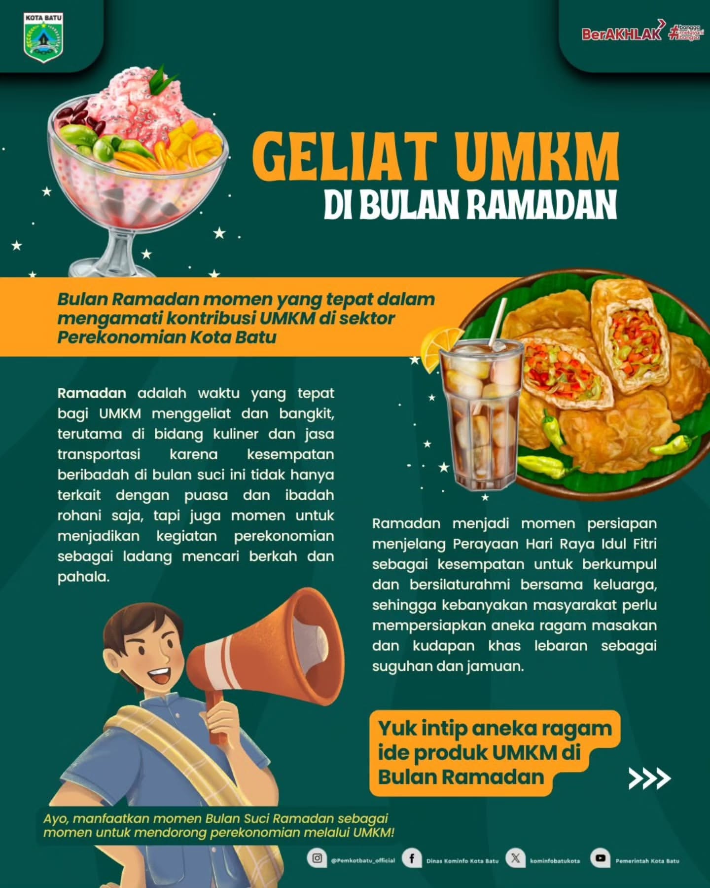 Dukung Pertumbuhan UMKM Kota Batu Selama Ramadan