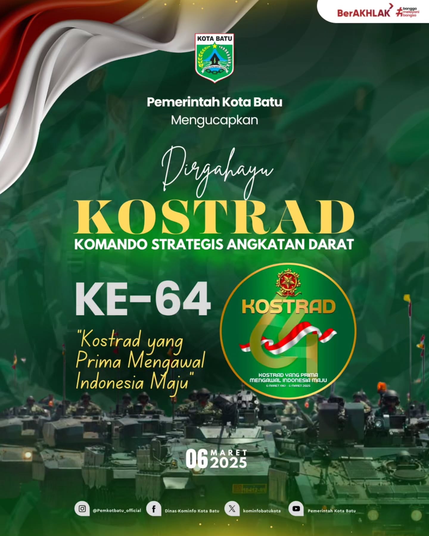 Dirgahayu KOSTRAD ke-64: Semangat Pengabdian untuk NKRI
