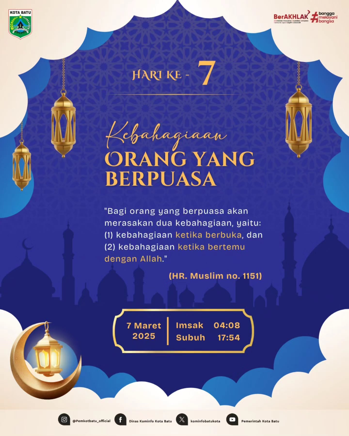 Hari Ke-7 Ramadan: Berkah dan Kebahagiaan Dalam Berpuasa