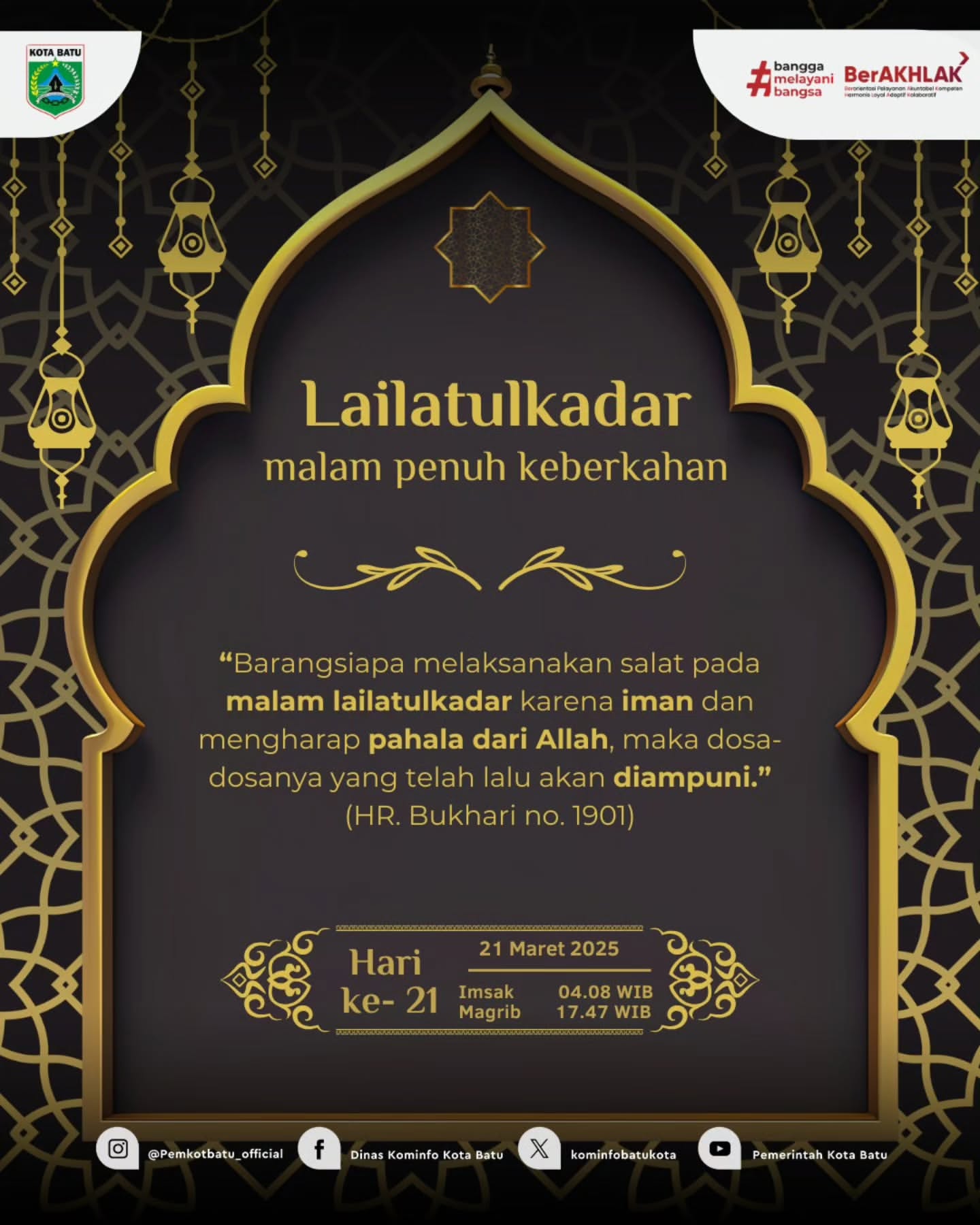 Keberkahan Lailatul Qadar di Hari ke-21 Ramadan