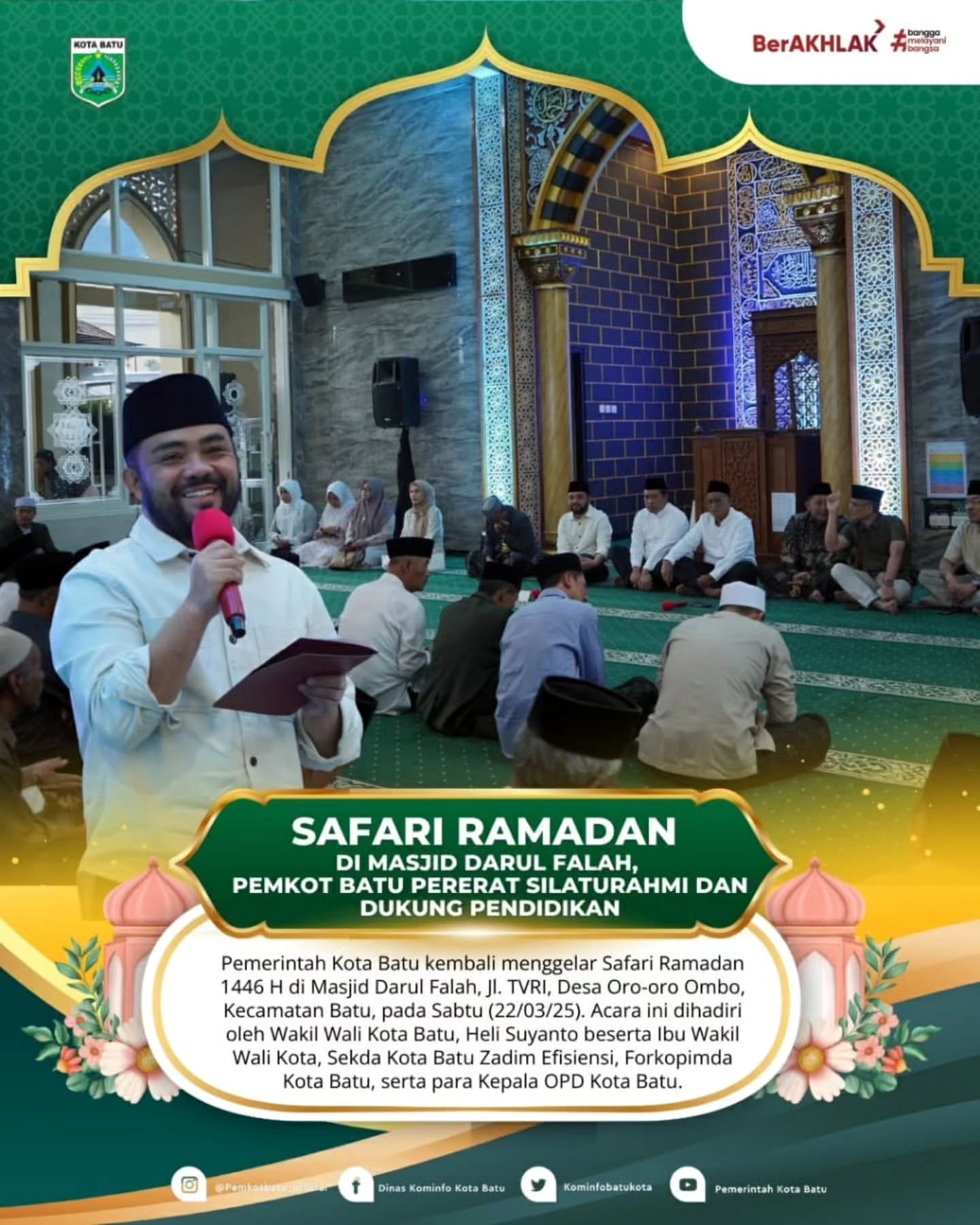 Safari Ramadan Pemkot Batu Berlangsung Meriah di Masjid Darul Falah