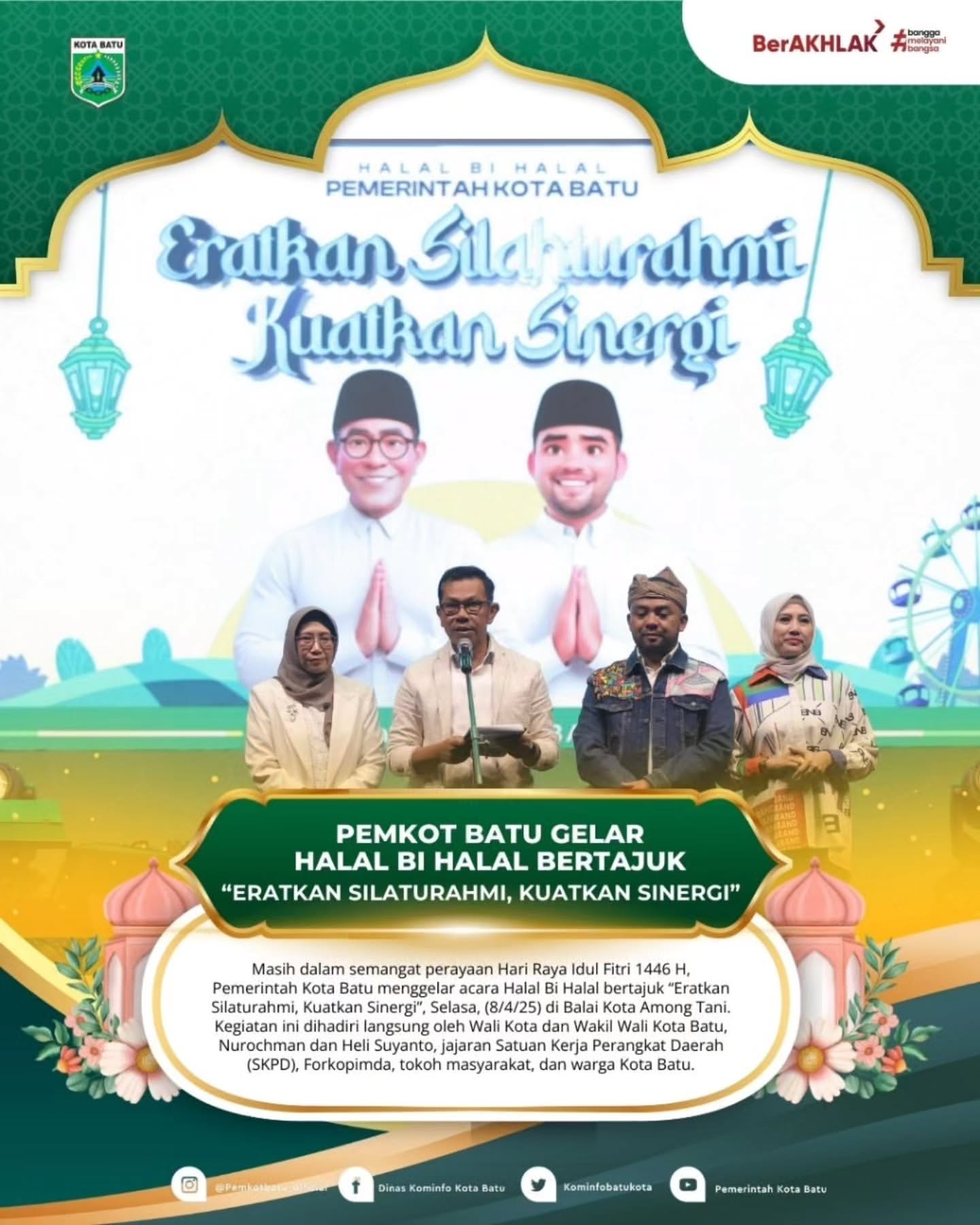 Pemkot Batu Gelar Halal Bi Halal untuk Perkuat Silaturahmi