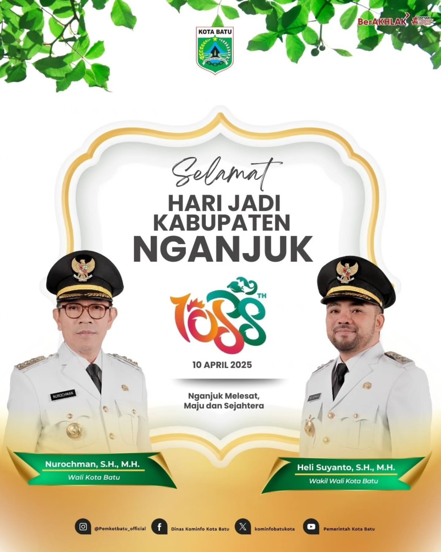 Selamat Hari Jadi ke-1.088 Kabupaten Nganjuk!