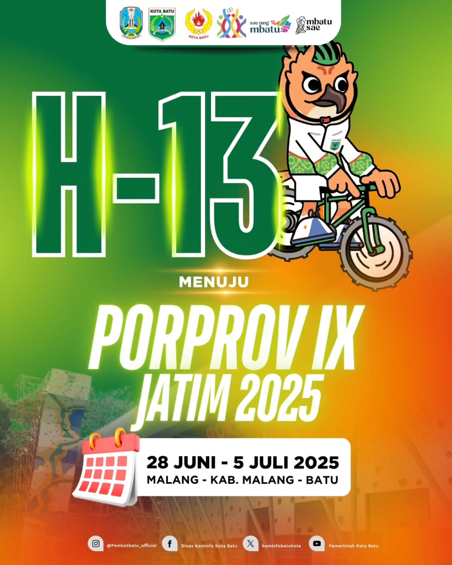 Persiapan Menyongsong PORPROV IX Jawa Timur di Kota Batu