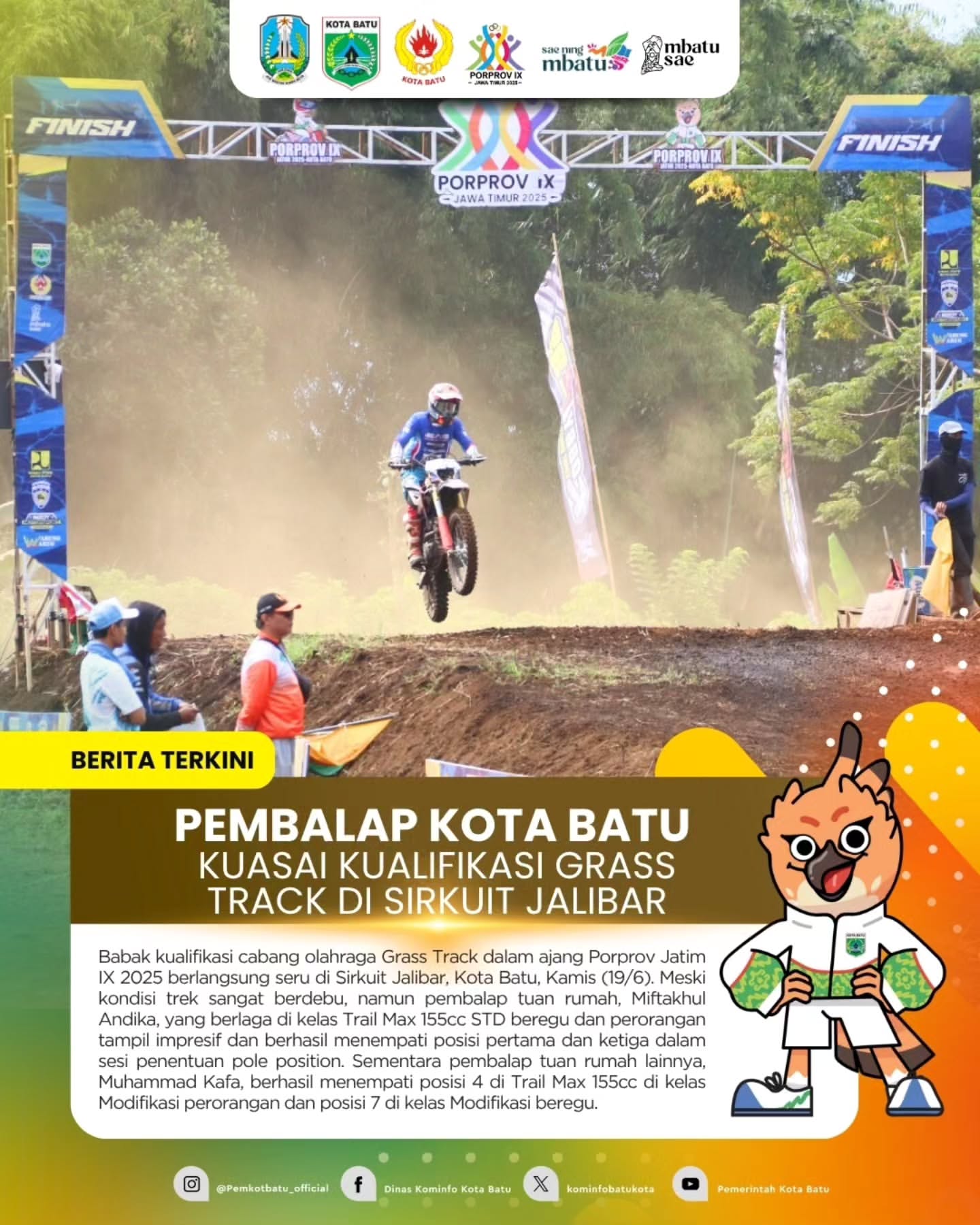 Pembalap Kota Batu Dominasi Kualifikasi di Sirkuit Jalibar