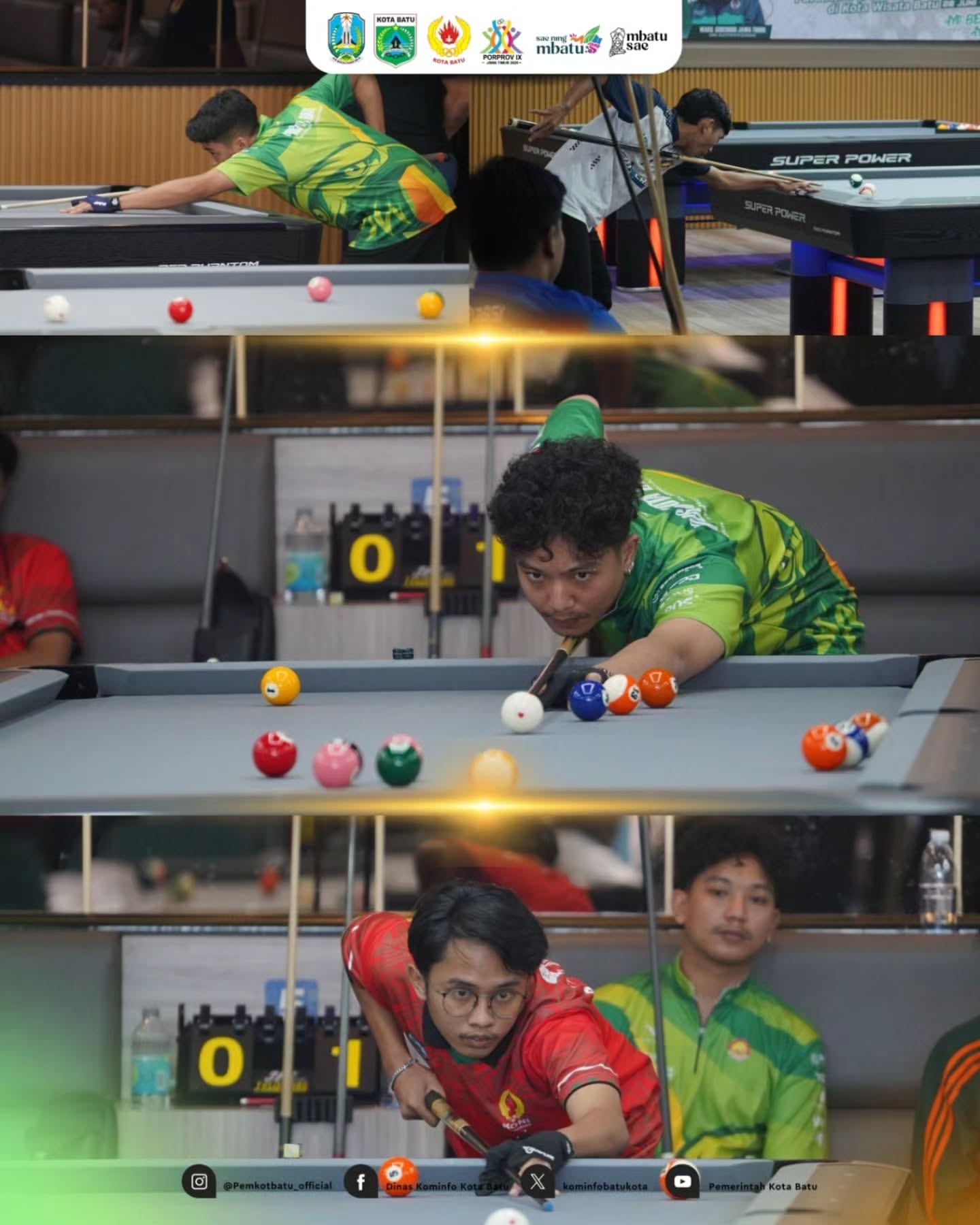 Prestasi Gemilang Atlet Biliar Kota Batu di Porprov Jatim 2025